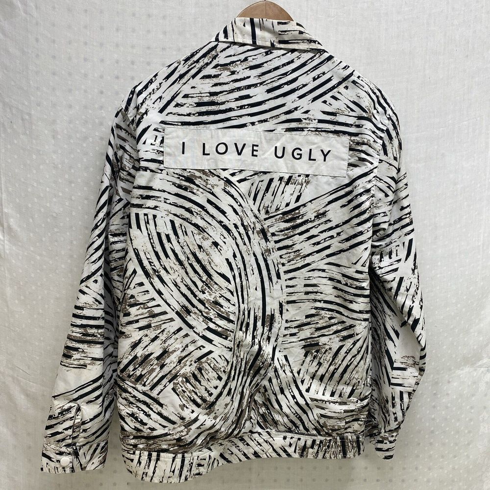 I Love Ugly Snap Jacket‎ Martina Merlini Wearable Art M Sophisticated Simplicity